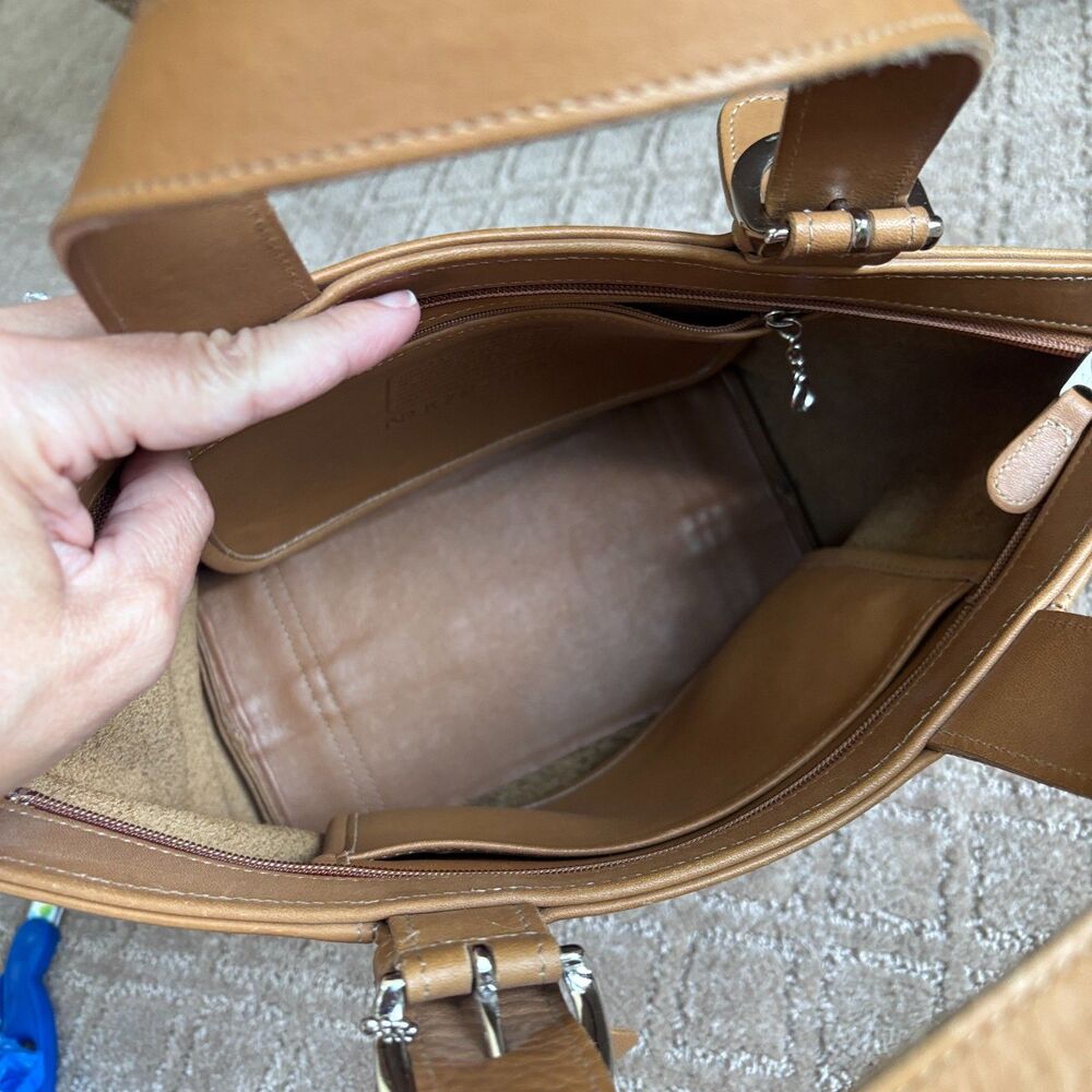 Coach Vintage Soho Waverly Tote Purse 4133 Tan Leather Classic 90s Mini Clean - Picture 9 of 14
